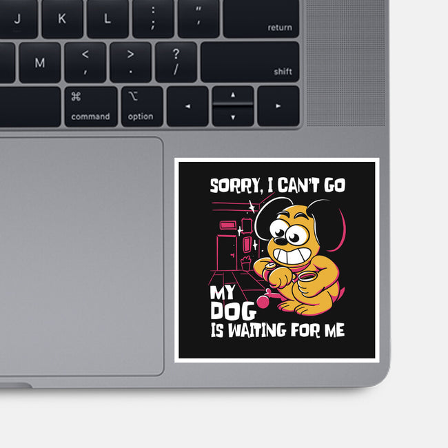 My Dog Is Waiting-None-Glossy-Sticker-estudiofitas