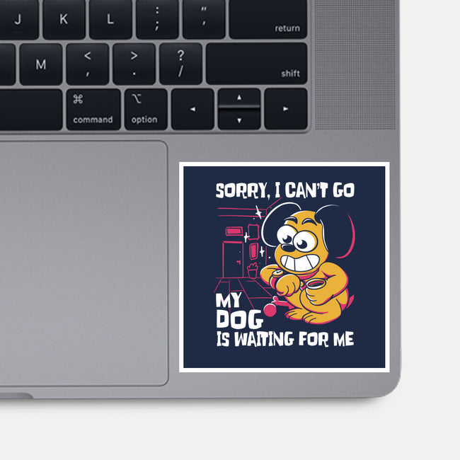 My Dog Is Waiting-None-Glossy-Sticker-estudiofitas