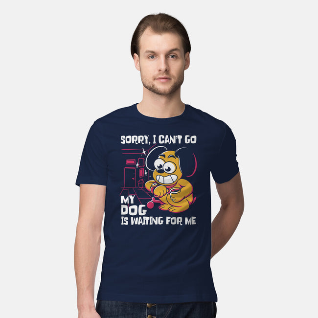 My Dog Is Waiting-Mens-Premium-Tee-estudiofitas