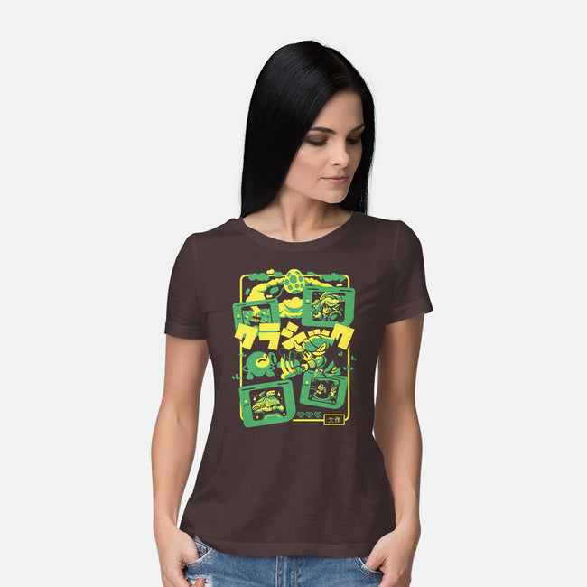 Classic Hero-Womens-Basic-Tee-Sketchdemao