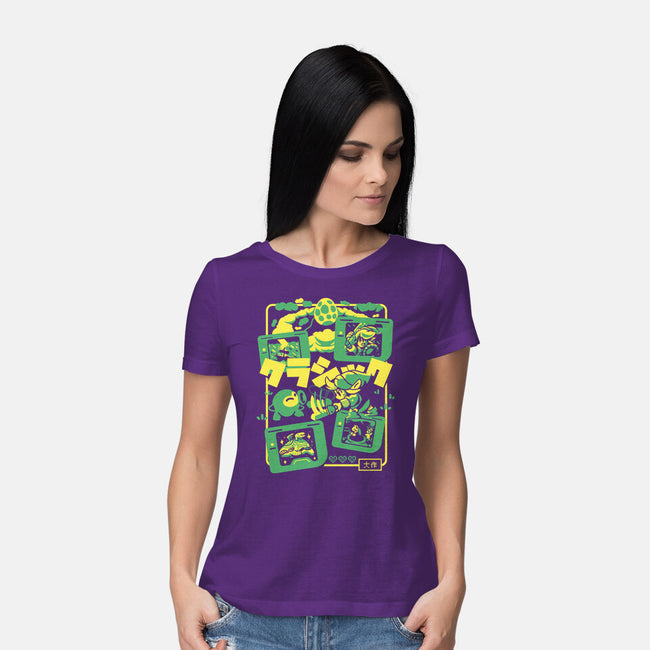 Classic Hero-Womens-Basic-Tee-Sketchdemao