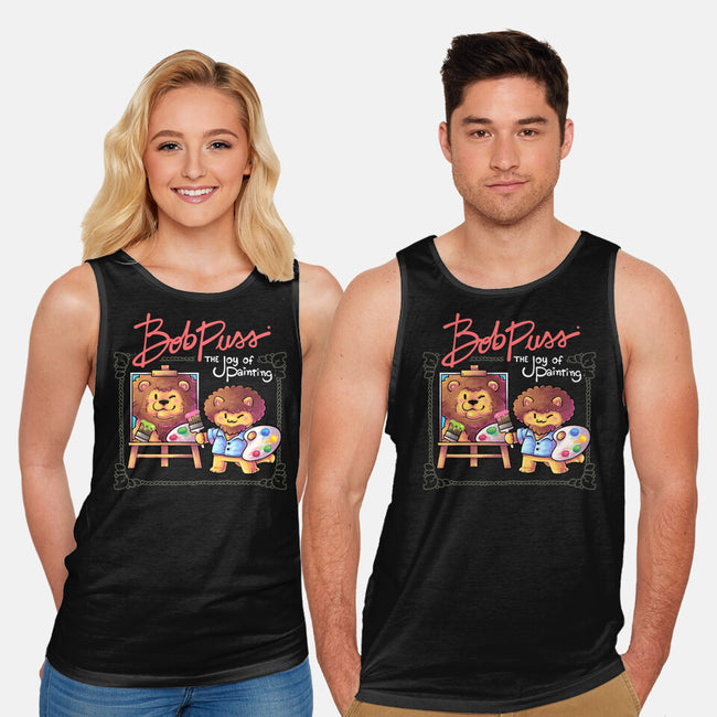 Kitty Painter-Unisex-Basic-Tank-2DFeer