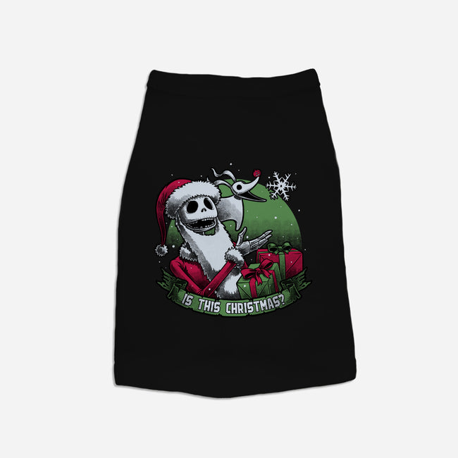 Skeleton Christmas Halloween-Cat-Basic-Pet Tank-Studio Mootant