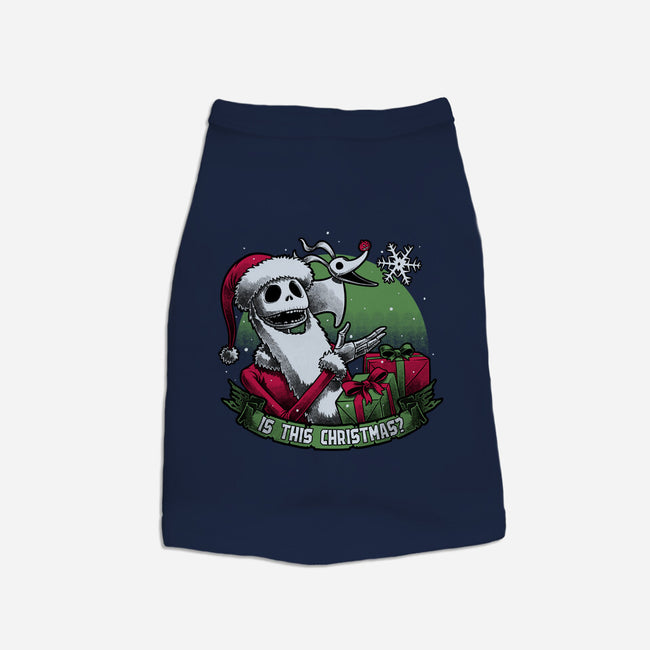 Skeleton Christmas Halloween-Dog-Basic-Pet Tank-Studio Mootant