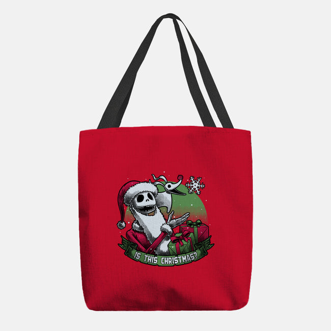 Skeleton Christmas Halloween-None-Basic Tote-Bag-Studio Mootant