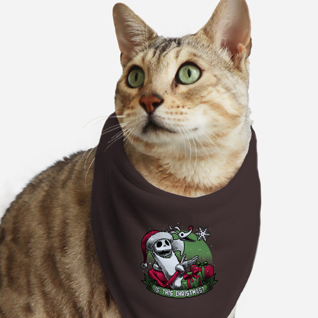 Skeleton Christmas Halloween-Cat-Bandana-Pet Collar-Studio Mootant