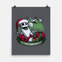 Skeleton Christmas Halloween-None-Matte-Poster-Studio Mootant