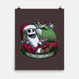 Skeleton Christmas Halloween-None-Matte-Poster-Studio Mootant