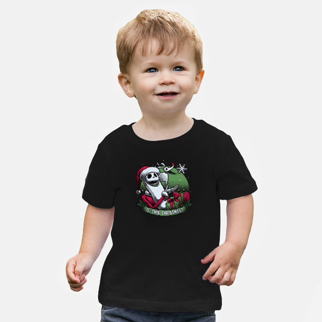 Skeleton Christmas Halloween-Baby-Basic-Tee-Studio Mootant