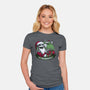 Skeleton Christmas Halloween-Womens-Fitted-Tee-Studio Mootant