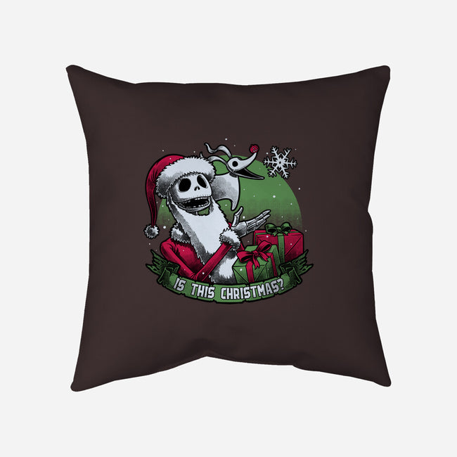 Skeleton Christmas Halloween-None-Removable Cover-Throw Pillow-Studio Mootant