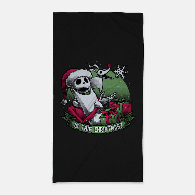 Skeleton Christmas Halloween-None-Beach-Towel-Studio Mootant