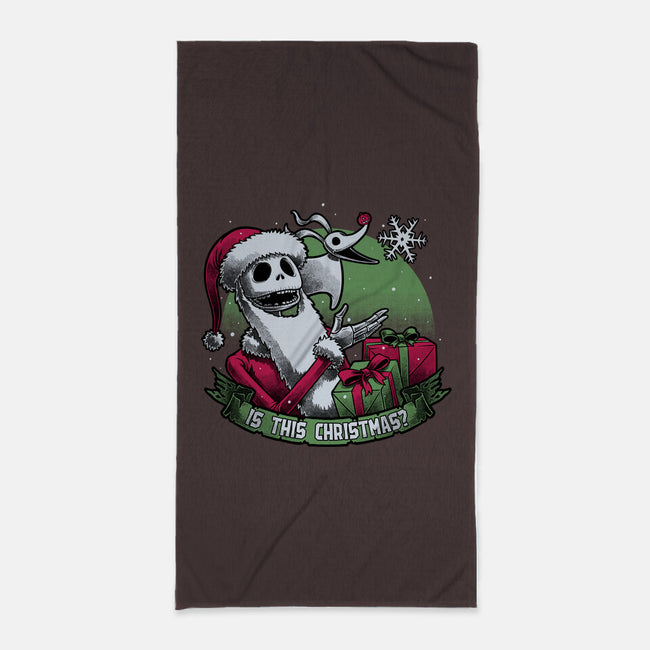 Skeleton Christmas Halloween-None-Beach-Towel-Studio Mootant