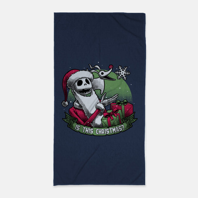 Skeleton Christmas Halloween-None-Beach-Towel-Studio Mootant