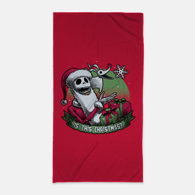 Skeleton Christmas Halloween-None-Beach-Towel-Studio Mootant