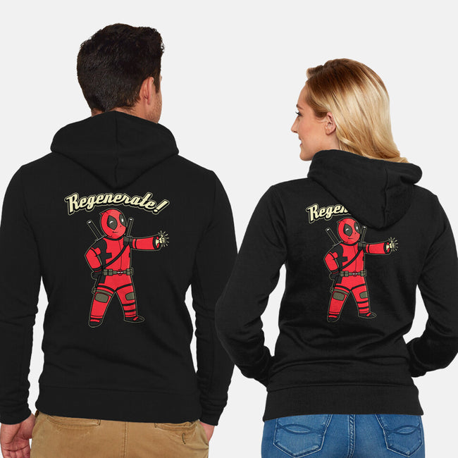 Regenerate Boy-Unisex-Zip-Up-Sweatshirt-pigboom