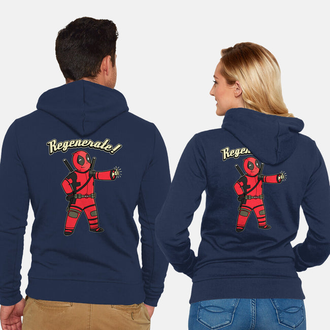 Regenerate Boy-Unisex-Zip-Up-Sweatshirt-pigboom