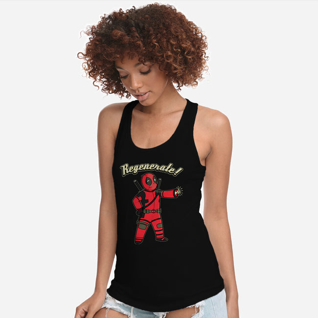 Regenerate Boy-Womens-Racerback-Tank-pigboom