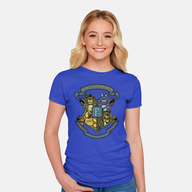 Freddy's Entertainment-Womens-Fitted-Tee-Astrobot Invention