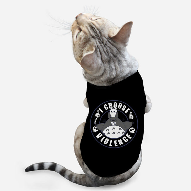 My Spirit Chooses Violence-Cat-Basic-Pet Tank-Tri haryadi