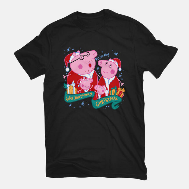 Christmas Family-Mens-Heavyweight-Tee-spoilerinc