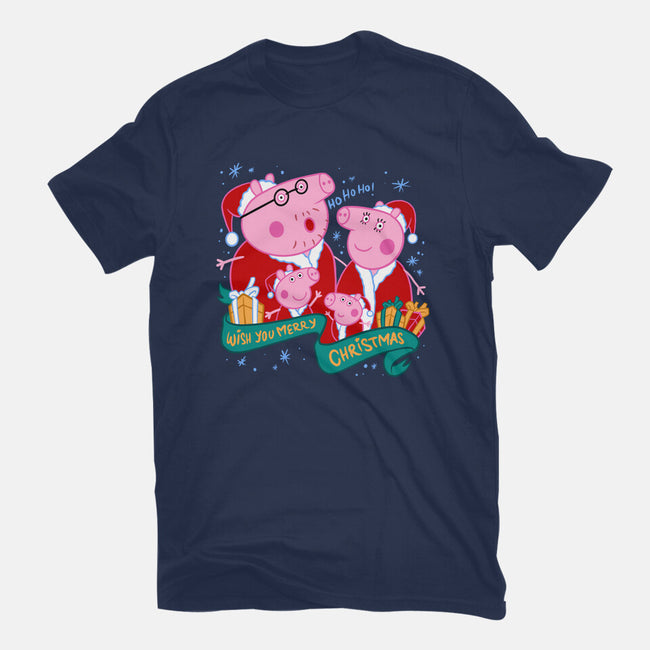 Christmas Family-Mens-Heavyweight-Tee-spoilerinc