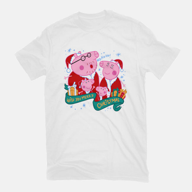 Christmas Family-Womens-Fitted-Tee-spoilerinc