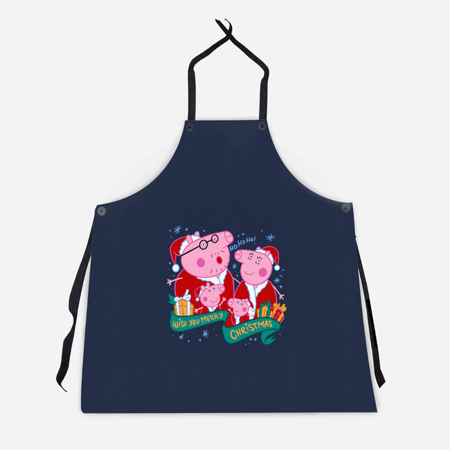 Christmas Family-Unisex-Kitchen-Apron-spoilerinc