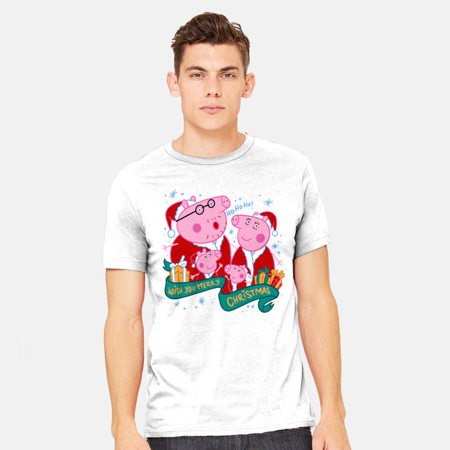 Christmas Family-Mens-Heavyweight-Tee-spoilerinc