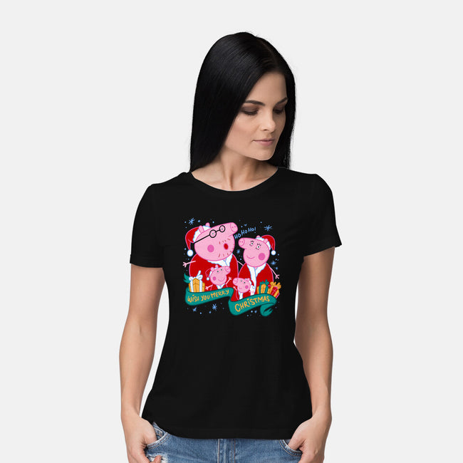 Christmas Family-Womens-Basic-Tee-spoilerinc