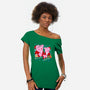 Christmas Family-Womens-Off Shoulder-Tee-spoilerinc