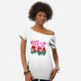 Christmas Family-Womens-Off Shoulder-Tee-spoilerinc