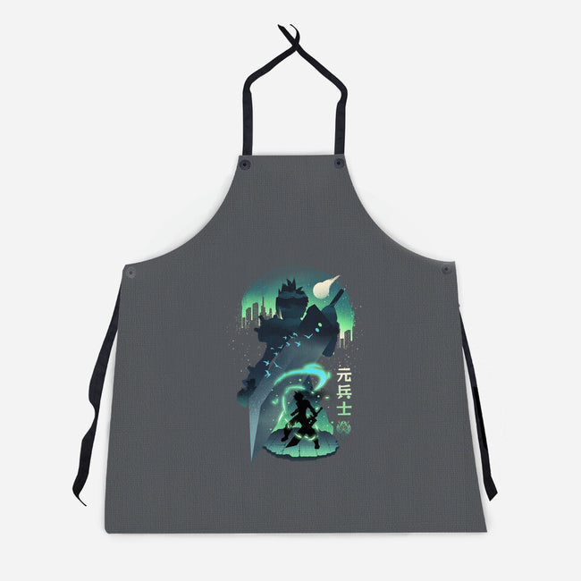 Ex-Soldier Landscape-Unisex-Kitchen-Apron-dandingeroz