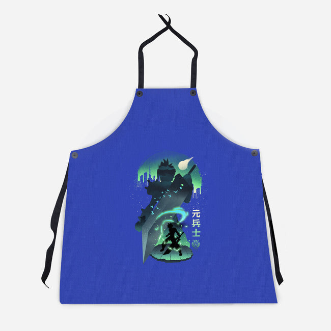 Ex-Soldier Landscape-Unisex-Kitchen-Apron-dandingeroz