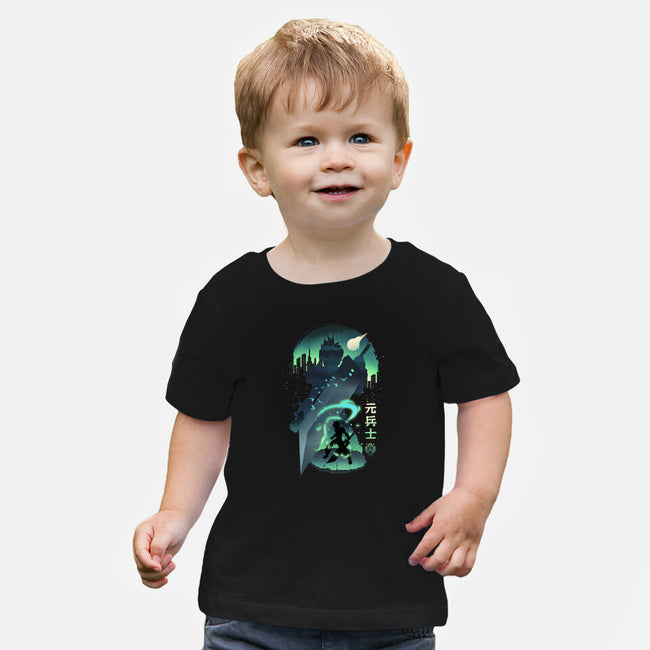 Ex-Soldier Landscape-Baby-Basic-Tee-dandingeroz