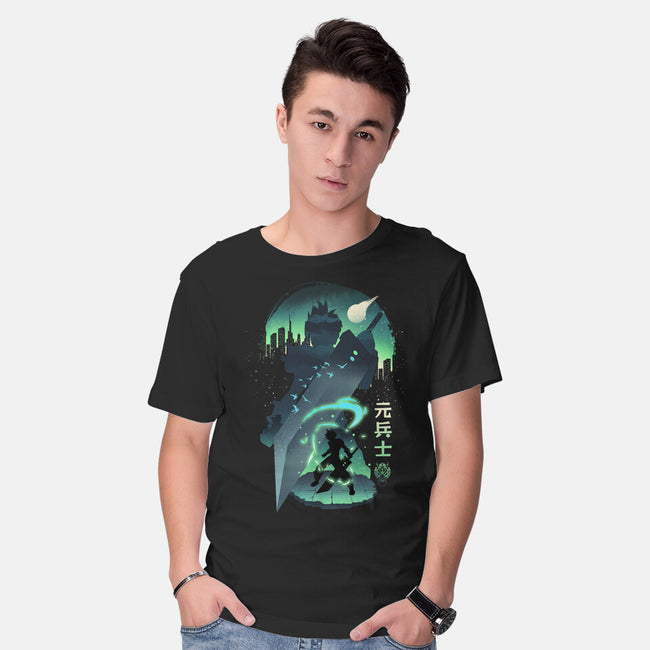 Ex-Soldier Landscape-Mens-Basic-Tee-dandingeroz