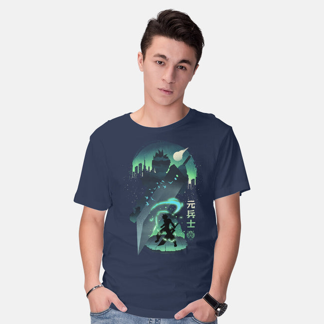 Ex-Soldier Landscape-Mens-Basic-Tee-dandingeroz