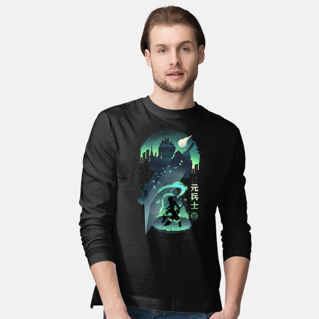 Ex-Soldier Landscape-Mens-Long Sleeved-Tee-dandingeroz