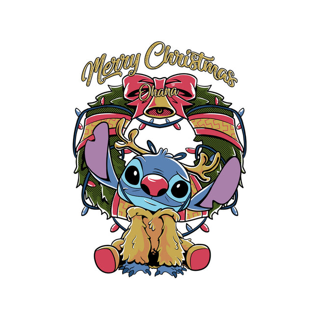 Stitch Christimas-Womens-Fitted-Tee-Nihon Bunka