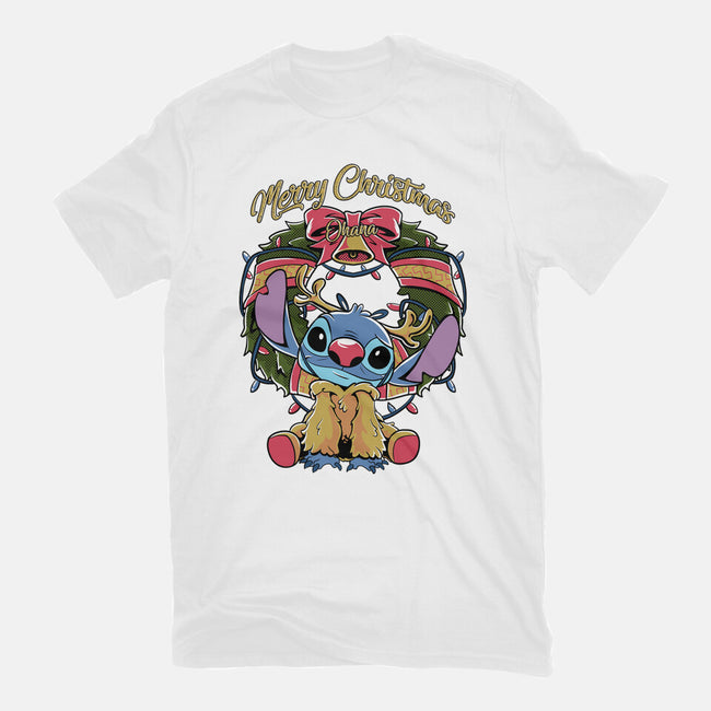 Stitch Christimas-Mens-Basic-Tee-Nihon Bunka