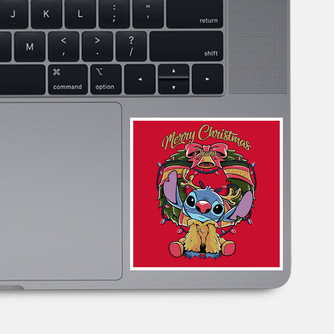 Stitch Christimas-None-Glossy-Sticker-Nihon Bunka