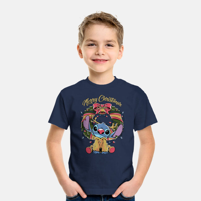 Stitch Christimas-Youth-Basic-Tee-Nihon Bunka