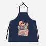 Cat Vending Machine-Unisex-Kitchen-Apron-ilustrata