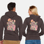 Cat Vending Machine-Unisex-Zip-Up-Sweatshirt-ilustrata