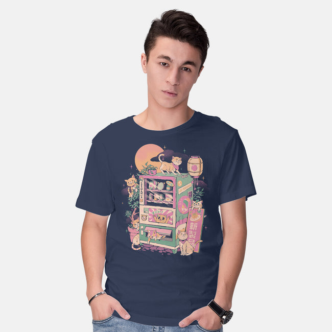 Cat Vending Machine-Mens-Basic-Tee-ilustrata