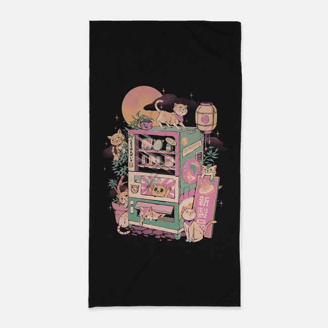 Cat Vending Machine-None-Beach-Towel-ilustrata