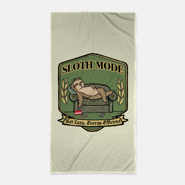 Sloth Mode-None-Beach-Towel-Agaena