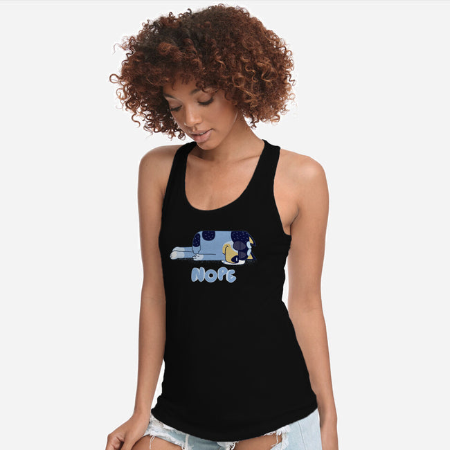 Nope Dad-Womens-Racerback-Tank-rocketman_art