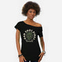 Han Shot First-Womens-Off Shoulder-Tee-Wheels