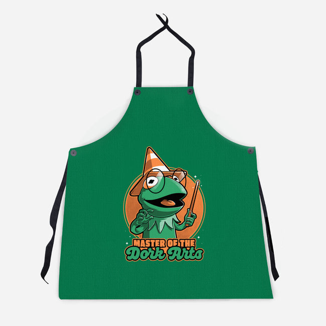 Dark Magic Frog-Unisex-Kitchen-Apron-Studio Mootant